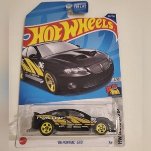 2006 Pontiac GTO Hot Wheels Drag Strip Series 2/5 Black Diecast